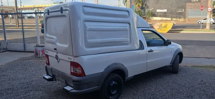 Capota Baú Modelo Meia Tampa Fiat Strada Cabine Simples até ano 2013