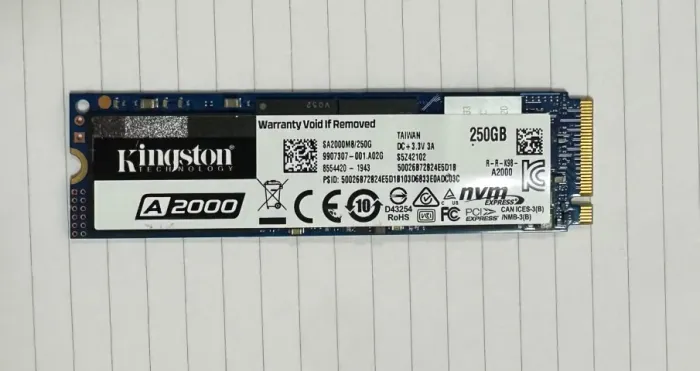 SSD Kingston A2000 250GB M.2 NVMe