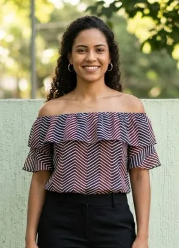 Blusa de viscose ciganinha