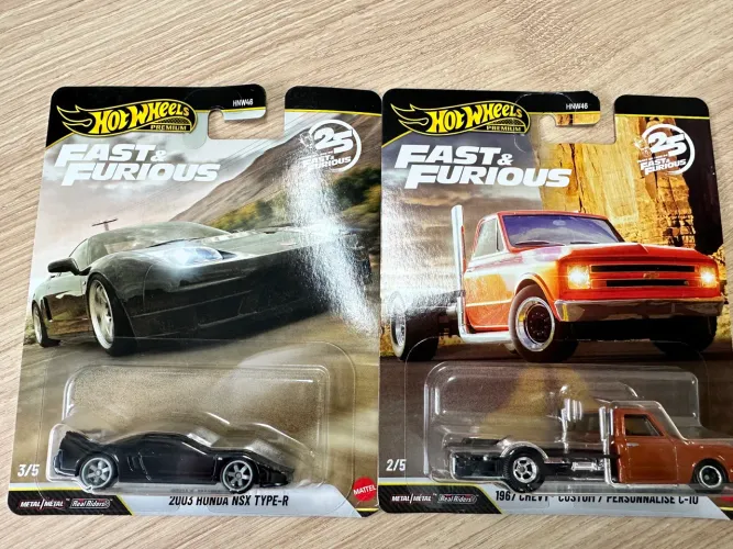Dupla de Hot Wheels Premium Velozes e Furiosos