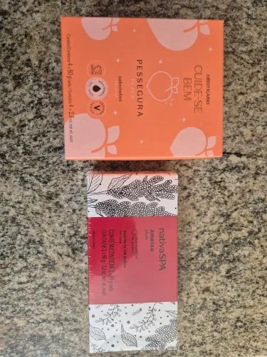 KIT Sabonete em Barra Cuide-Bem Pessegura + Kit Sabonetes em Barra Nativa SPA Ameixa