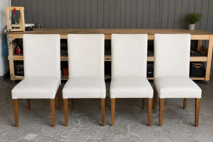 Vendo conjunto com 4 cadeiras - Novinhas! ?