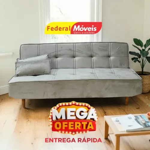 Sofá Cama 1,88m Veludo - Promoção!