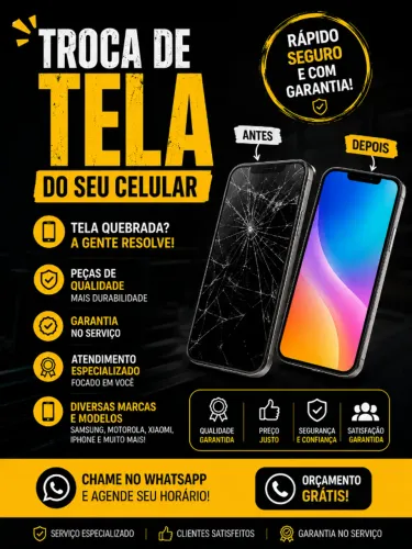 Troca de tela de Celular