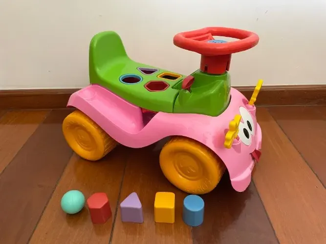 Totokinha Bolinha Carrinho Rosa - Cardoso Toys