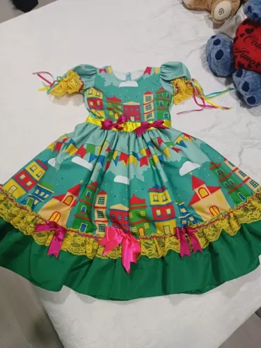 Vestido Para Festa Junina Tamanha 08 a 10