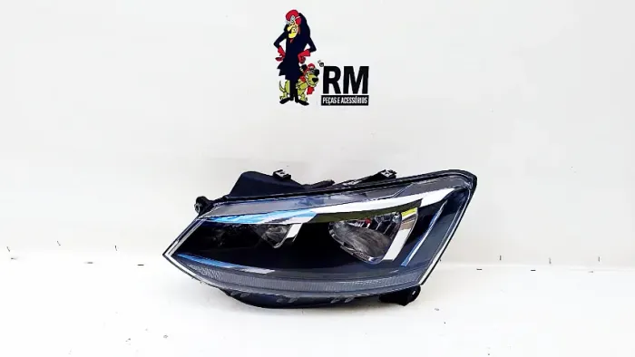 Farol C/led Fox/space/cross Foco Duplo Friso Preto 15/18 Esquerdo/motorista