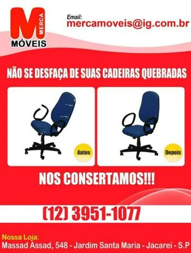 Manutenção e Reforma de Cadeiras para Escritório