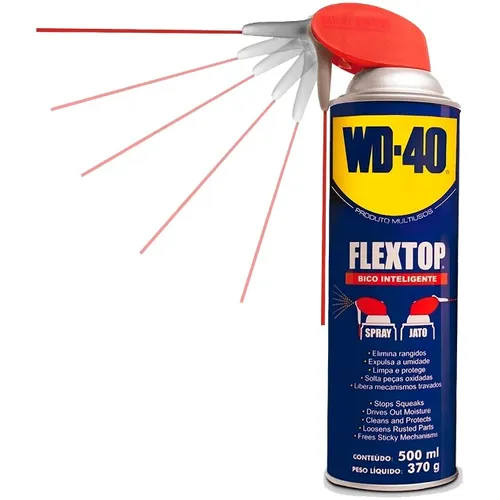 Óleo Lubrificante Wd-40 Flextop 500ml 370g