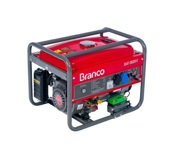  Gerador a Gasolina Branco  3.5 KVA 11-/220V  Branco B4T3500E Partida Elétrica