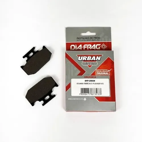 Pastilha Freio Tras. Lander 250/ Fazer250/Tenere 250 Diafrag (Entrega Grátis*)
