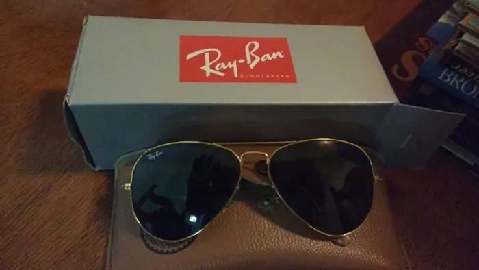 Óculos Ray-Ban original USA, modelo "Aviator'.Novo