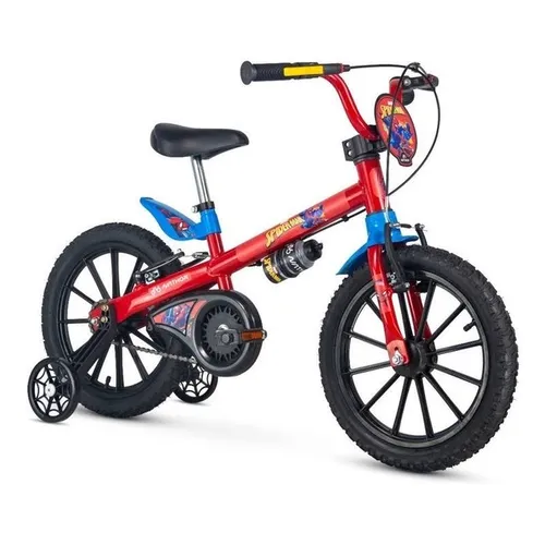 Bicicleta Nathor Aro 16 (homem de ferro, homem aranha, capitão américa, Princesas e Frozen