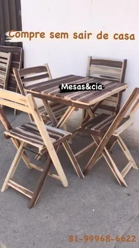 Mesa cadeira entrego