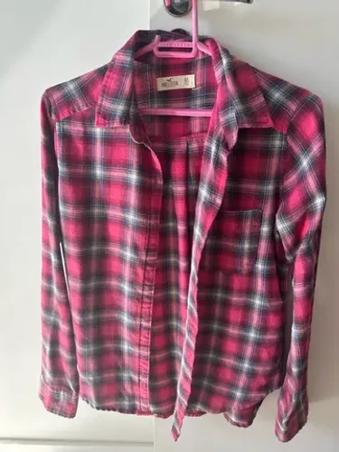 Blusão Quadriculado Hollister Feminino