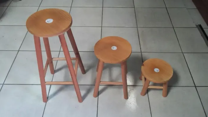 Banco mocho madeira Banqueta alto medio baixo A partir