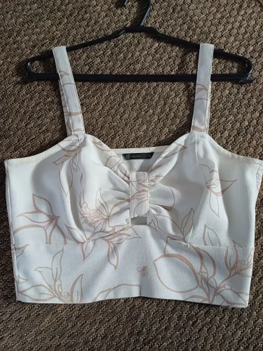 Cropped Renner Linho Tamanho M