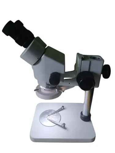 Microscópio Binocular Com Lente de 5x e Luz de Led