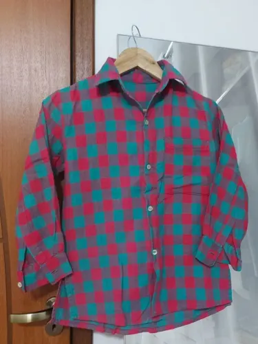 Camisa flanelada infantil xadrez - 8 anos