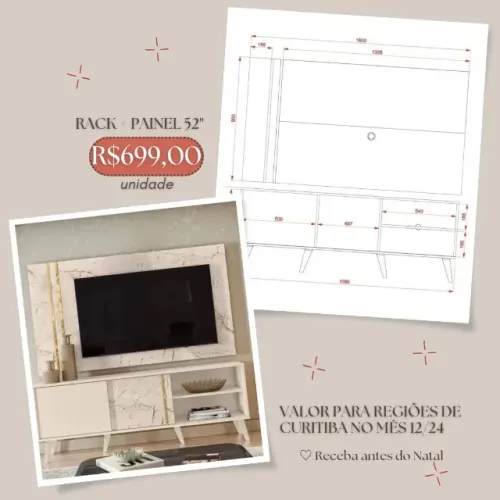 Promoção Rack + Painel 42'' - 12/12  