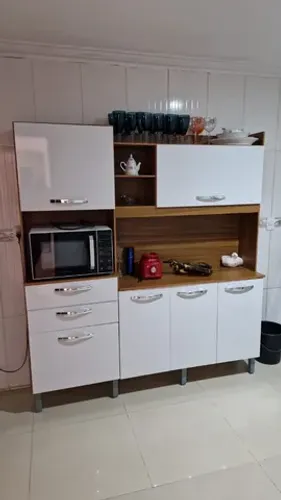 Armário kit cozinha 6 portas amplo