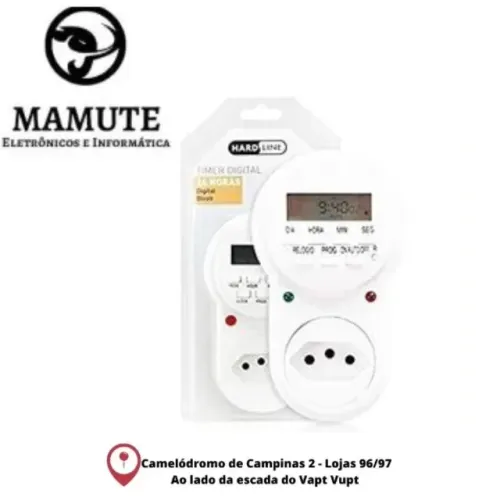 Tomada Timer Digital Hl-Tm24 Hard Line