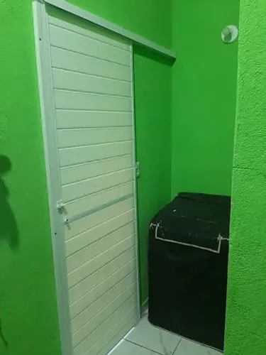 Porta de correr alumínio com pvc