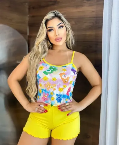 short doll lara short liso 16,00 atacado