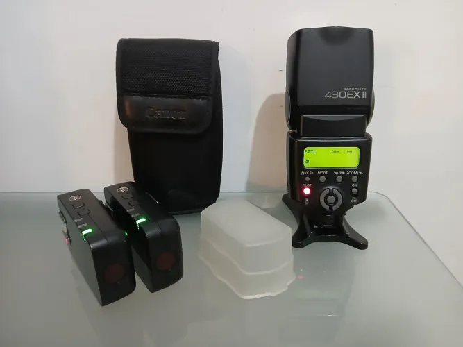 Flash Canon Speedlite 430EX II + rádio flash yongnuo canon