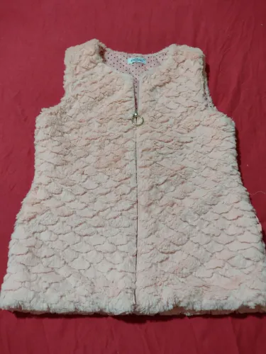 Colete Pelúcia Infantil Rosa - 16