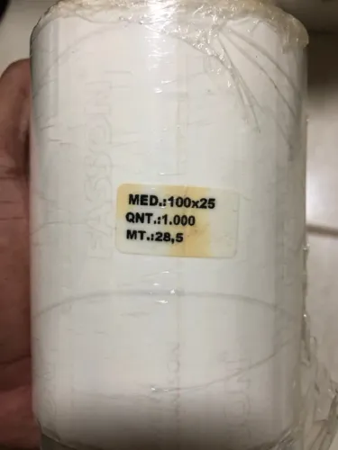 Rolos de papel para impressora térmica 100x25mm