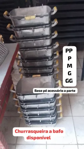 Churrasqueira em alumínio a bafo 