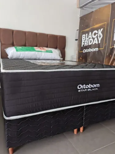 CAMA QUEEN ORTOBOM D45 MAIS MOLAS ENSACADAS 