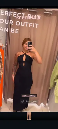Vestido Eplai na cor laranja