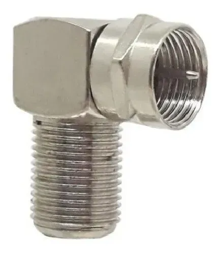Adaptadore F Antena 90 Graus Coaxial Macho E Femea