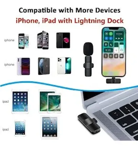 Microfone de Lapela sem Fio Iphone Par