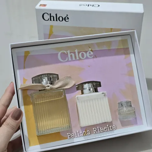 Kit perfume Chloé edp 100 ml + Loção 100 ml + Miniatura 5 ml