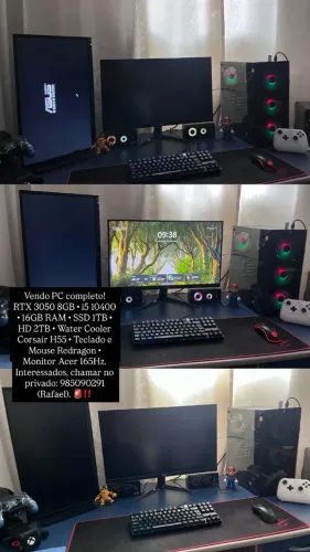 Pc completo mto novo, troco em x box series s mais volta