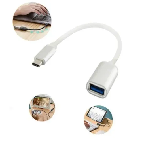 Cabo Adaptador OTG Tipo C x USB