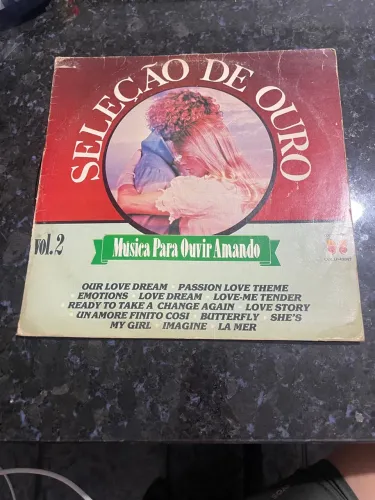 Disco vinil seleção de ouro músicas para ouvir amando vol 2