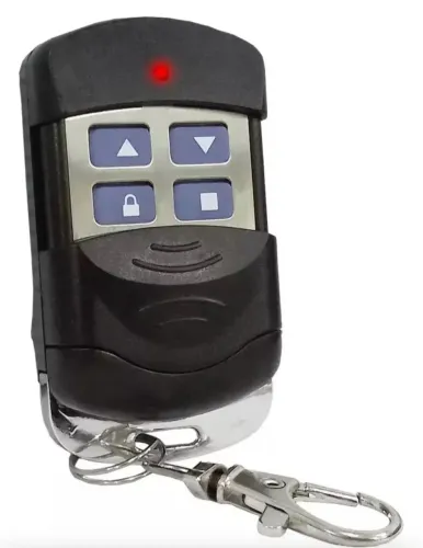 Gravamos controles e trocamos central de porta de aço automática