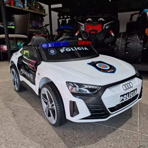 CARRINHO ELÉTRICO INFANTIL 12V AUDI  polícia 