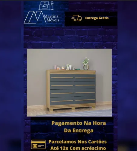 GRANDE PROMOÇÃO COMODA 08 GAVETAS GIGANTE POQUEMA ENTREGA GRATIS ACEITA CARTÃO