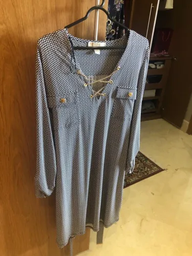 Vestido Michael Kors preto e branco tamanho XL