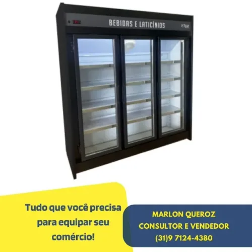 Freezer Auto Serviço 3 Portas Novo Polar