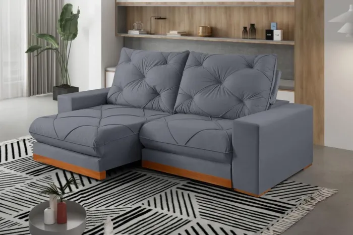 Sofá Retrátil Reclinável Búzios 250m s54