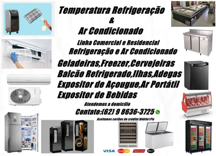 Concerto de geladeira e freezer