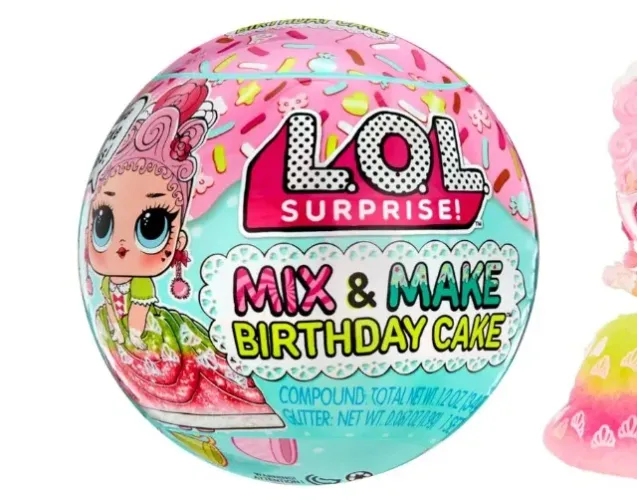 LOL Surprise Mix & Make Birthday Cake Tots with Collectible Doll