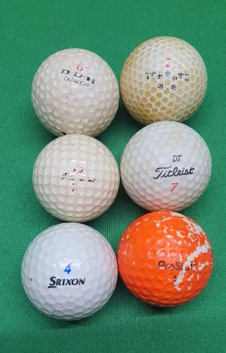 6un Bolas de Golfe Usadas - Diversas Marcas