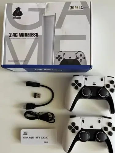 Vídeo Game para televisão com 2 controles sem fio